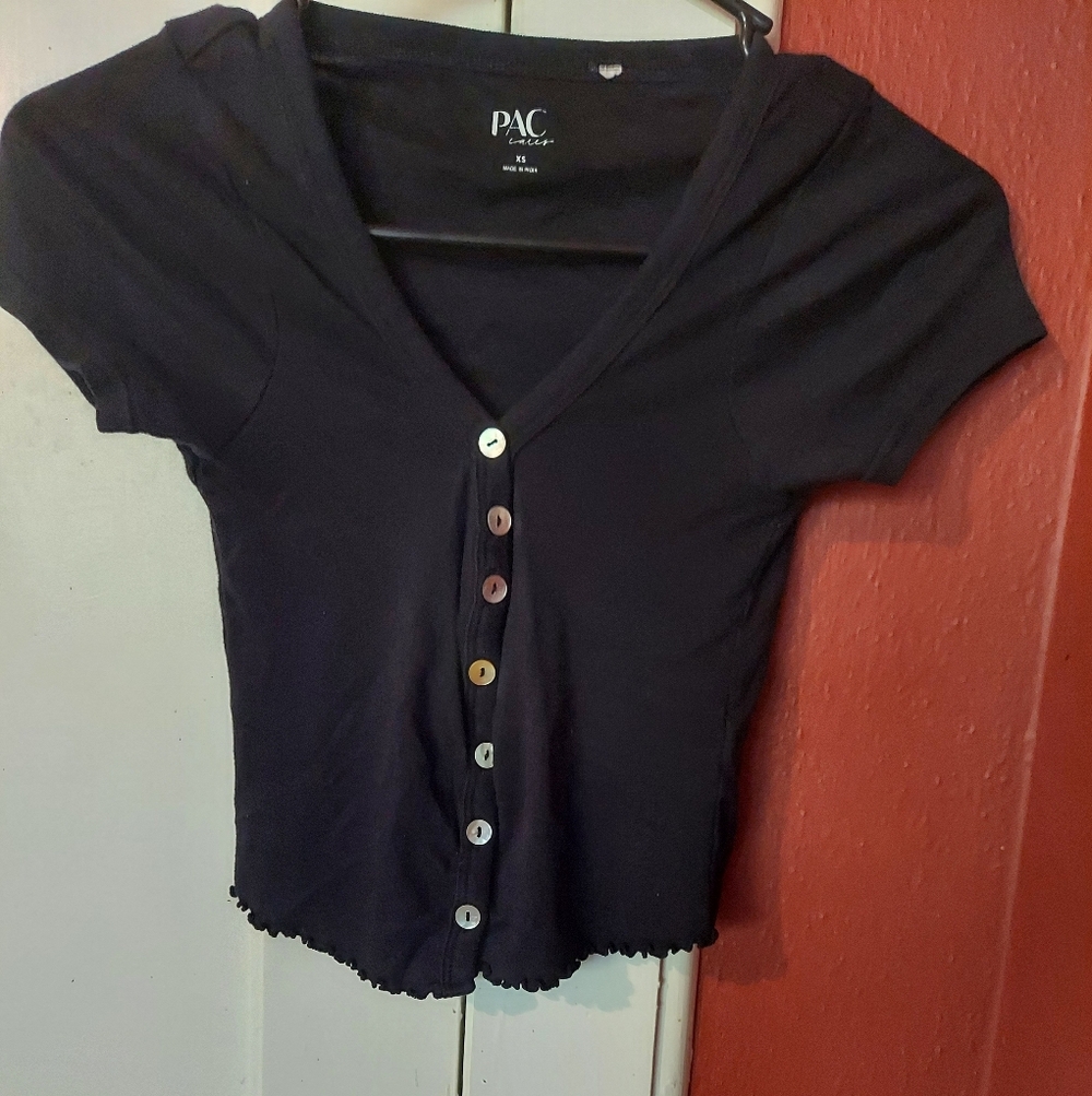 PacSun Black Buttons Shirt